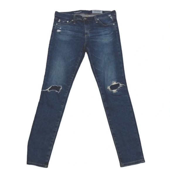 Ag Adriano Goldschmied The Legging Ankle Blue Jeans Size 30 - Picture 1 of 6